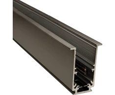 Įleidžiamas magnetinės sistemos ZAMBELIS bėgelis, tamsaus sidabro sp., 48V, 3m, 2084NCK-3