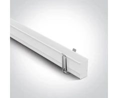 Įleidžiamas magnetinių sistemų bėgelis MAXI, baltas, 1m, 42001R/W