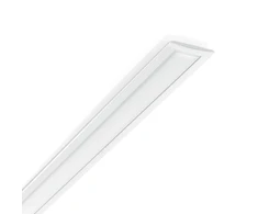 Įleidžiamas profilis SLOT, 12 x 2000 mm, baltas, su dangteliu ir užbaigimais, 203102