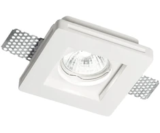 Ideal Lux Recessed lamp 1 light SAMBA SQUARE, GU10, baltas