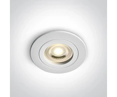 Įleidžiamas šviestuvas, GU10, baltas, 10105A1/W