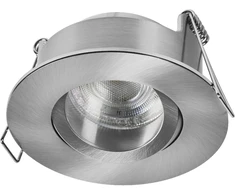 Įleidžiamas šviestuvas SPOT, GU10, nikelio sp., IP65, su 4,5W 2700K LED lempute, 3vnt. rinkinys