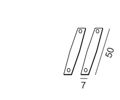 Įleidžiamo magnetinės sistemos PICO_LINE bėgelio mechaninis sujungimas, juodas, 2vnt.