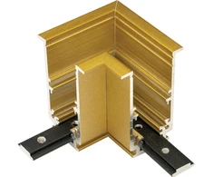 Įleidžiamo magnetinės sistemos ZAMBELIS bėgelio horizontalus kampinis sujungimas, žalvario sp., 48V, 2084G-C2