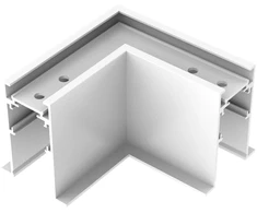 Įleidžiamo magnetinio bėgelio EGO kampinis sujungimas, baltas, 320625