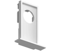 Įleidžiamo magnetinio bėgelio EGO užbaigimas, baltas, 320540