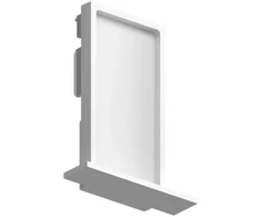 Įleidžiamo magnetinio bėgelio EGO užbaigimas, baltas, 320526