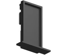 Įleidžiamo magnetinio bėgelio EGO užbaigimas, juodas, 320519