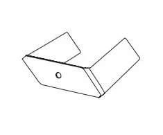 Įleidžiamo magnetinio bėgelio ZAMBELIS laikiklis, plieno sp., komplekte 2vnt., 20106