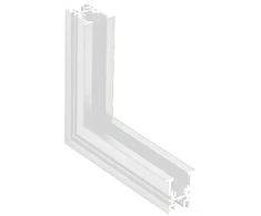Įleidžiamo magnetinio bėgelio ZAMBELIS vertikalus kampinis sujungimas, baltas, 2084W-C1