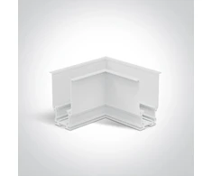 Įleidžiamo magnetinių sistemų bėgelio kampinis sujungimas, baltas, 42012AR/W