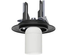 Įleidžiamo montavimo šviestuvas PARMA, E27, matinės juodos sp., IP44, E3946082NLSP