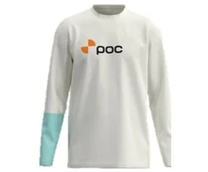 Ilgarankiai marškinėliai POC L/S Tee, balti