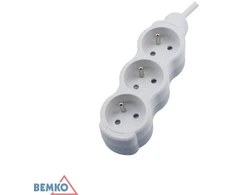 Ilgintuvas, 3-vietis, 5m, baltas, max 2300W