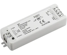 Imtuvas RF 2.4G, 1 kanalo, skirtas DMX sieniniam pultui, tinka vienos spalvos šviesai
