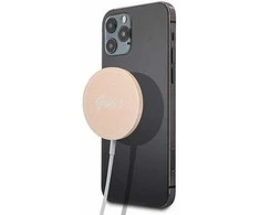 Guess Belaidis įkroviklis GUCBMSLRD 15W MagSafe aukso spalvos