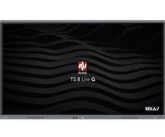 Monitorius Avtek International TS 8 Lite G 75 Interactive flat panel 190.5 cm (75") LED Wi-Fi 420 cd/m² 4K Ultra HD Juodas Jutiklinis ekranas Built-in processor Android 14 24/7