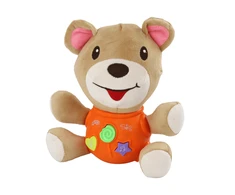 Interaktyvus pliušinis meškiukas Lean Toys su garsais ir melodijomis
