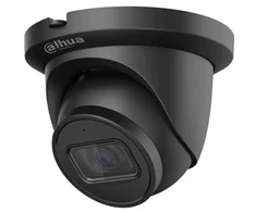 Dahua Technology Co IP kamera 5M 2K kupol. STARLIGHT su LXIR iki 50m, 5MP(2592x1944) 20fps,2.8mm,102, H.265+, ePoE,juoda