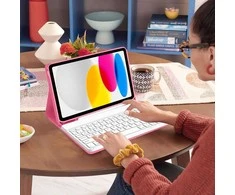 iPad 10.9 / 11 dėklas su pieštuko laikikliu rožinis SC