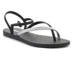 IPANEMA ELEGANT SAND moteriškos basutės, juodos/sidabrinės spalvos, 83782-BN808