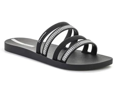 IPANEMA MESH SLIDE II moteriškos šlepetės juoda/sidabrinė 83751-BP394