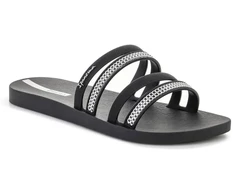 IPANEMA MESH SLIDE II moteriškos šlepetės juoda/sidabrinė 83751-BP394
