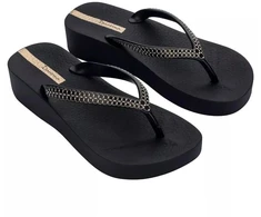 Ipanema moteriški flip-flop bateliai Mesh XI Plat Fem platforma juodi