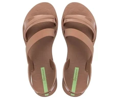 Ipanema moteriškos basutės Vibrant Sandal Fem, madingos, patogios, rudos gumos