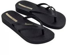 Ipanema moteriškos šlepetės Bossa Soft V, juodos, patogios, madingos