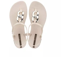 Ipanema Sandal Class moteriškos šlepetės-basutės, madingos, šviesiai smėlio spalvos