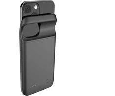 IPhone 12 mini / 13 mini dėklas su 4700mAh galios banku - juodos spalvos