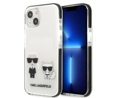 Karl Lagerfeld KLHCP13STPEKCW Apple iPhone 13 mini 5,4″ kietas dėklas baltos spalvos Karl&Choupette