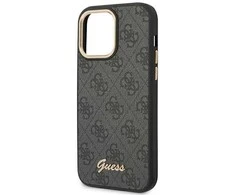 iPhone 14 Pro Max 6.7 juodas / juodas deklas 4G Vintage Gold Logo