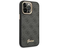 iPhone 14 Pro Max 6.7 juodas / juodas deklas 4G Vintage Gold Logo