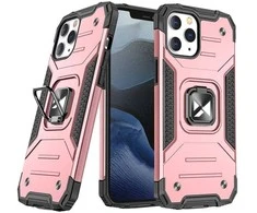 Dėklas Wozinsky Ring Armor Apple iPhone 14 Pro Max šarvuotas magnetinis laikiklis auksinis žiedas