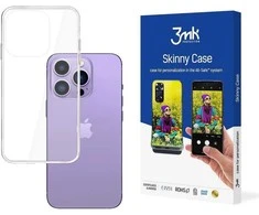 IPhone 14 Pro Max silikoninis dėklas iš Skinny Case serijos - skaidrus