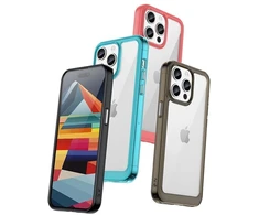 Hurtel iPhone 15 Pro Max Outer Space sustiprintas lankstus rėmelis – dėklas telefonui mėlynos spalvos