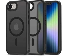 IPhone 16e dėklas – matinės juodos spalvos