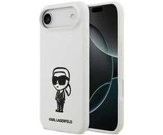 „Karl Lagerfeld“ silikoninis „Karl Sketch &amp; Logo MagSafe“ dėklas, skirtas „iPhone 17 Air“ – Baltas