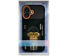 „Nimmy Cool&amp;Cute 2.0 Gorilla“ dėklas, skirtas „iPhone 17“ - Juodas