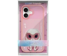 „Nimmy Cool&amp;Cute 2.0“ triušio formos dėklas, skirtas „iPhone 17“ - Rožinė