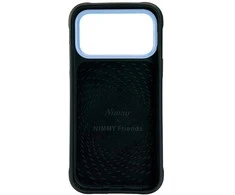 „Nimmy Cool&amp;Cute 2.0“ vilko formos dėklas, skirtas „iPhone 17 Pro“ - Juodas