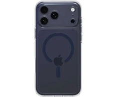 iPhone 17 Pro dėklas skaidrus tamsiai mėlynas Spigen