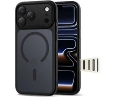 „Tech-Protect Magpeak Magsafe CC“ dėklas, skirtas „iPhone 17 Pro“ – matinis juodas