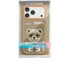 Dėklas Nimmy Cool&amp;Cute 2.0 Bear Case for iPhone 17 Pro - rusvai gelsvas