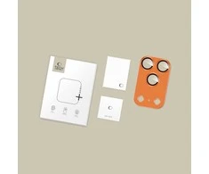 iPhone 17 Pro kameros stikliukas oranžinis Camfull