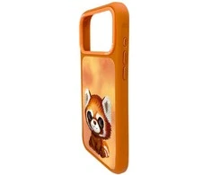 iPhone 17 Pro Max dėklas oranžinis Raccoon Nimmy