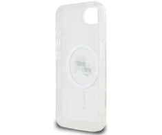 iPhone dėklas su Karl Lagerfeld ir Choupette dizainu, baltas