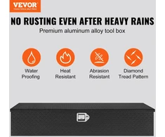 VEVOR 1219x381mm aliuminio įrankių dėžė sunkvežimiui